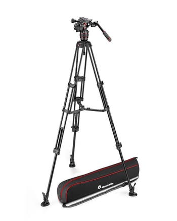Manfrotto Alu Twin Leg Tripod MS Kit with Nitrotech 608 Video Head