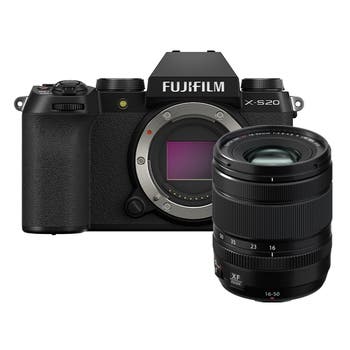 Fujifilm X-S20 mirrorless camera body with XF 16-50mm f/2.8-4.8 R LM WR zoom lens kit