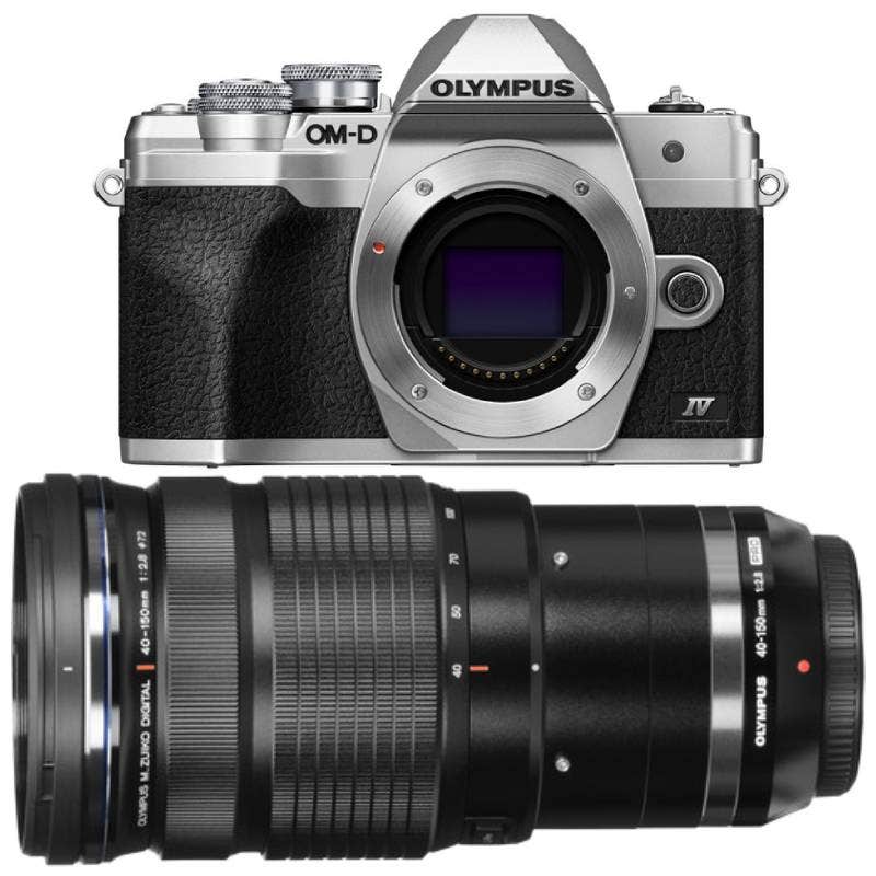Olympus E-M10 Mark IV/4 Silver with M.Zuiko Pro 40-150mm f/2.8