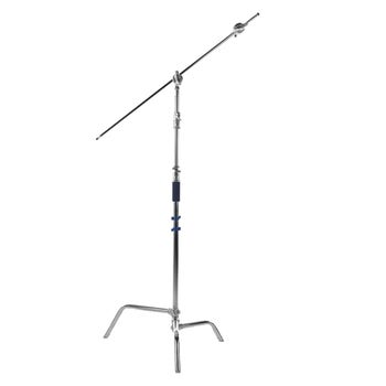 Xlite C-Stand Silver With Arm, Grips & Sliding Leg