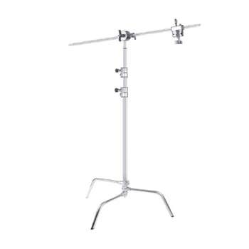 Xlite Turtle Base C-Stand Silver With Arm & 2 Grip Heads