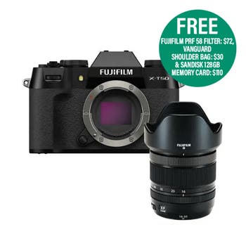 Fujifilm X-T50 Mirrorless Camera Black + XF 16-50mm Lens
