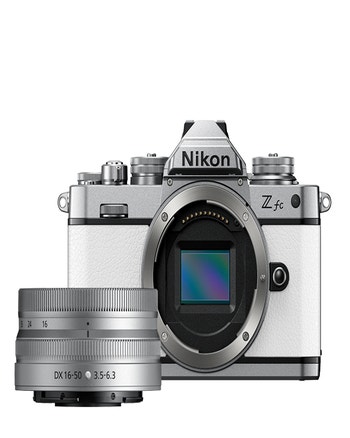 Nikon Z fc White + NIKKOR Z DX 16-50 VR SL Mirrorless Camera Kit