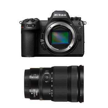 Nikon Z6 III mirrorless camera body with sensor exposed and NIKKOR Z 24-120mm f/4 S zoom lens kit