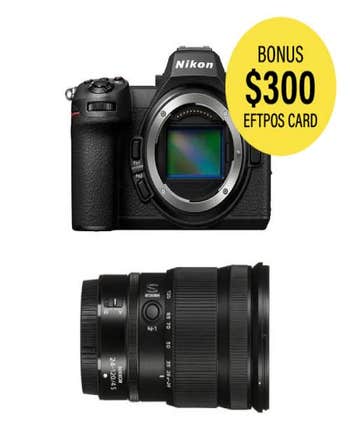 Nikon Z6 III mirrorless camera body with sensor exposed and NIKKOR Z 24-120mm f/4 S zoom lens kit