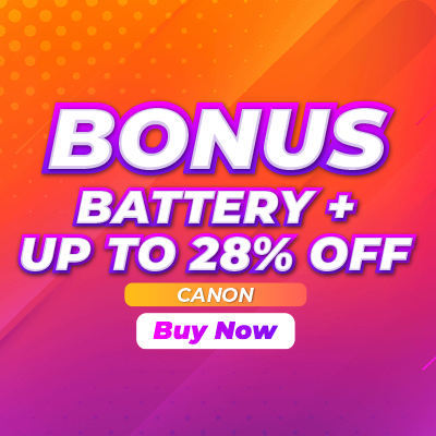 up to 14% off & bonus accessories worth $1300 in Canon