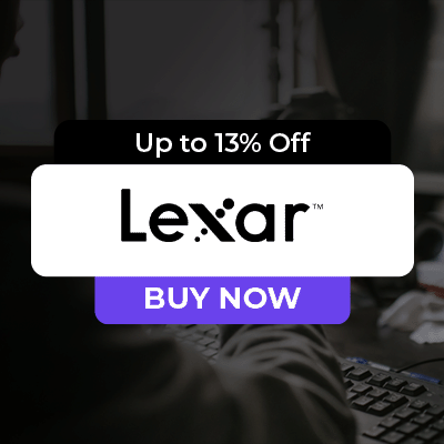 up to 13% off in Lexar