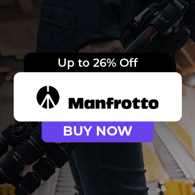 up to 26% off in Manfrotto