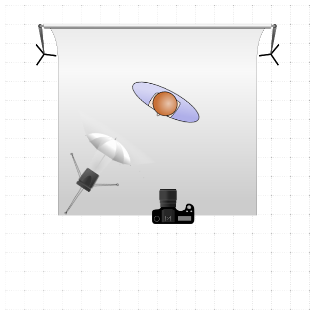 Example of short lighting setup