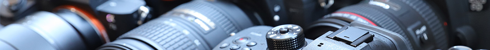 Canon Cameras and Lenses Closeup