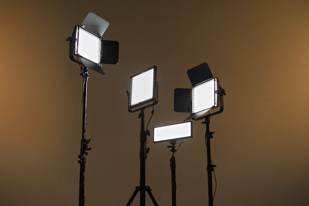 Various LED lights for vlogging